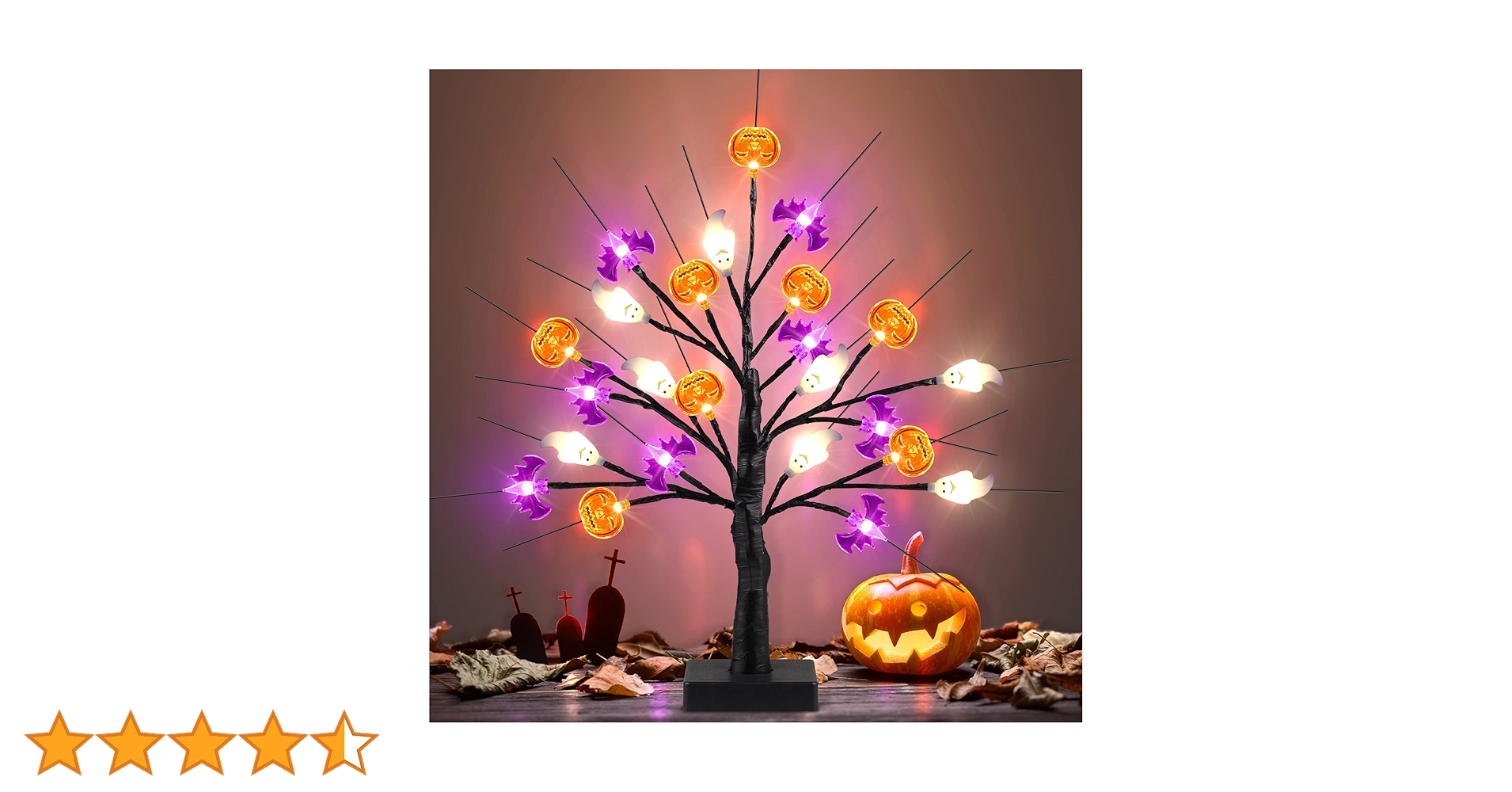 ニーコ　3色のパンプキン♪ シーグラス／天然石／ハロウィン Amazon.co.jp: 12個 ハロウィンガラスジャックOランタン 小さな